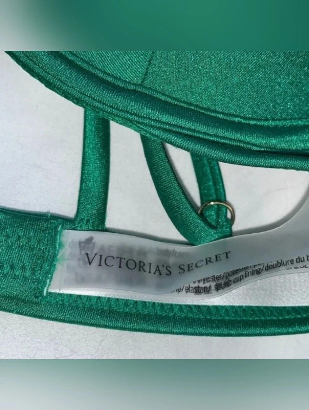 2 PC Set Victoria Secret 34B Bombshell Bikini XS Top Bottom Shine Strap Swimsuit
